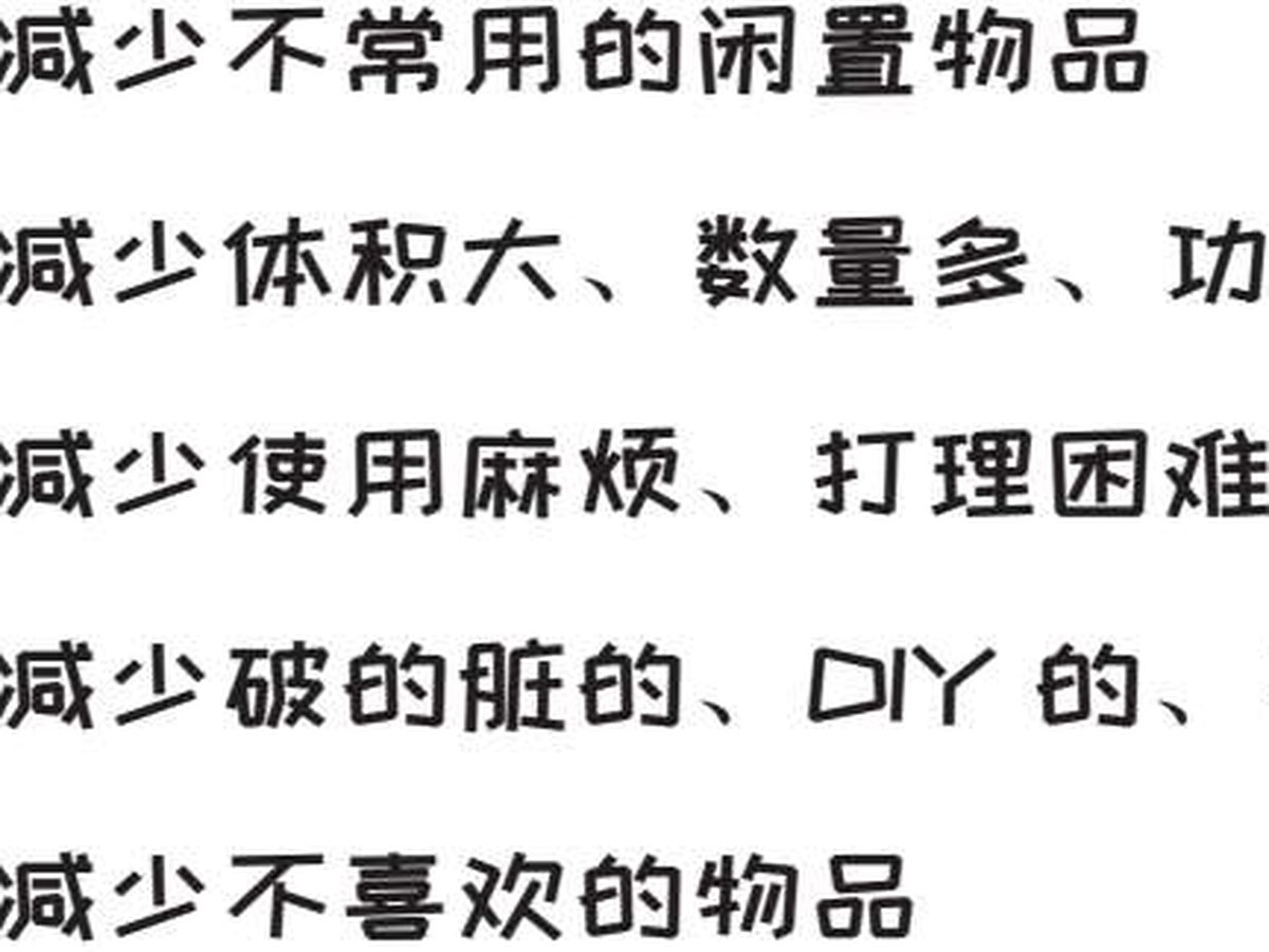图5-3 5个问题阶段要筛选的物品