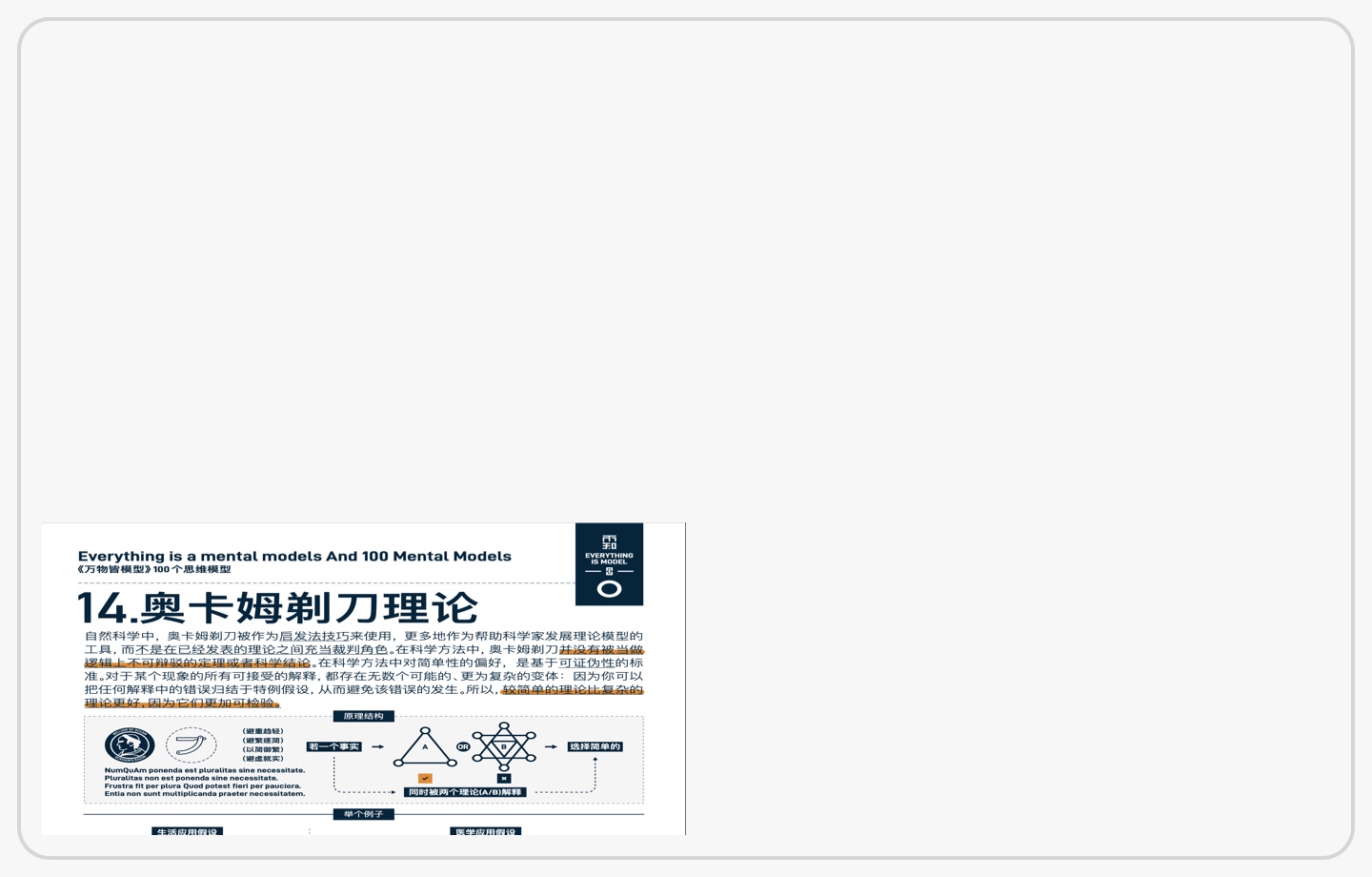 奥卡姆剃刀
