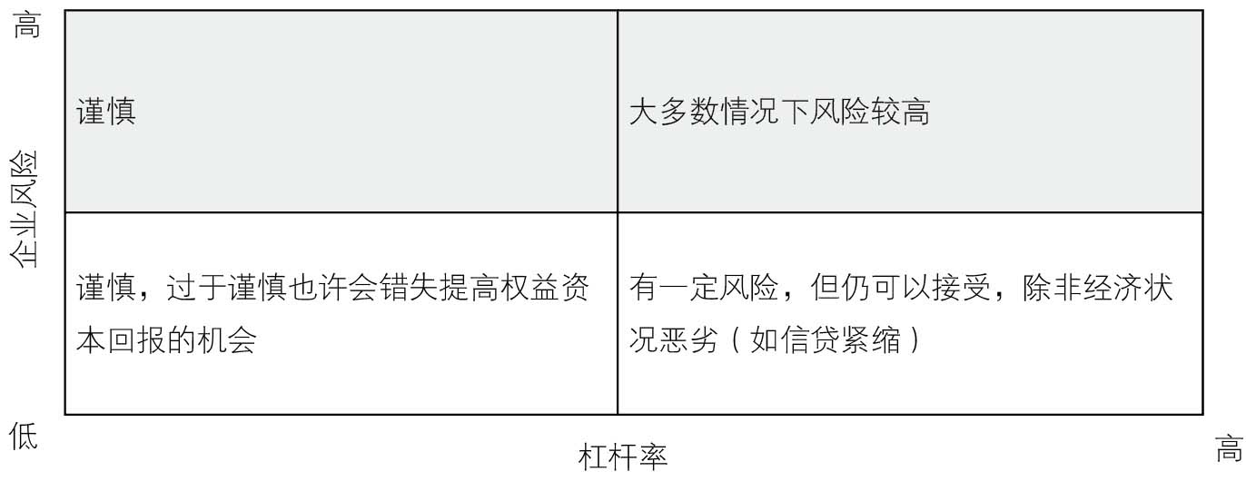 图2-2 风险和杠杆