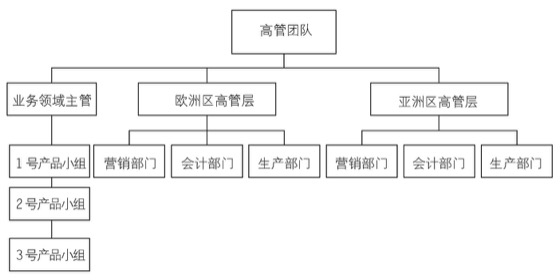 图4-5 矩阵型组织结构图