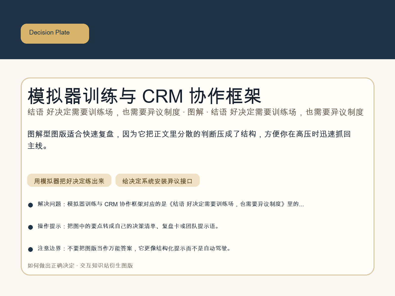 模拟器训练与 CRM 协作框架