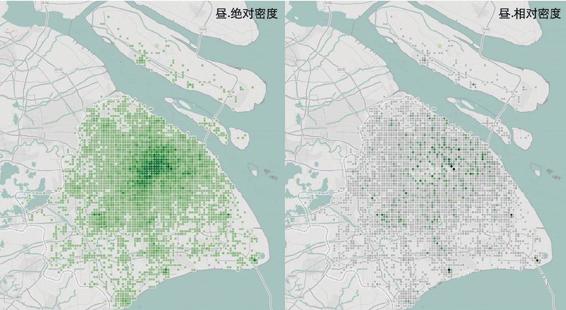 图3-91 上海二次元爱好者昼间分布