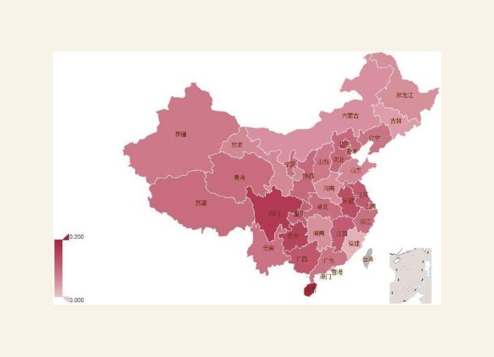 图1-5 各省住房类消费占比