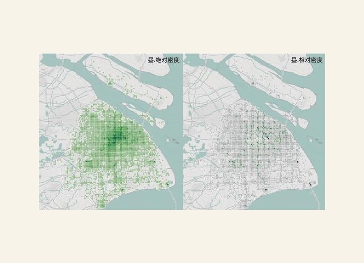 图3-91 上海二次元爱好者昼间分布