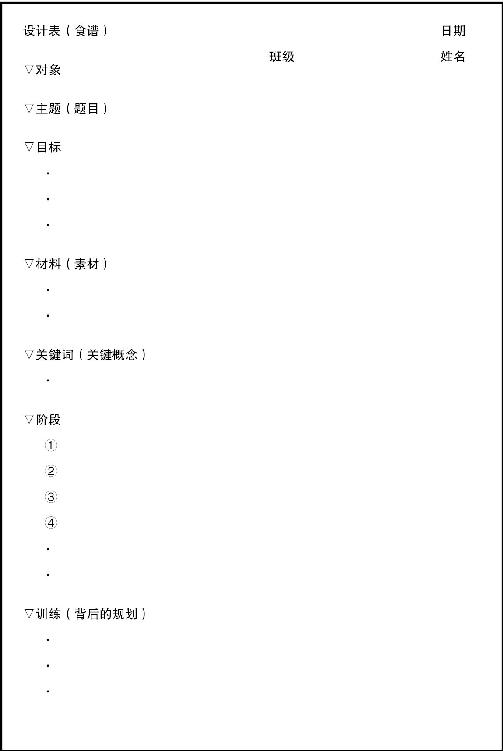 图⑥ 设计表