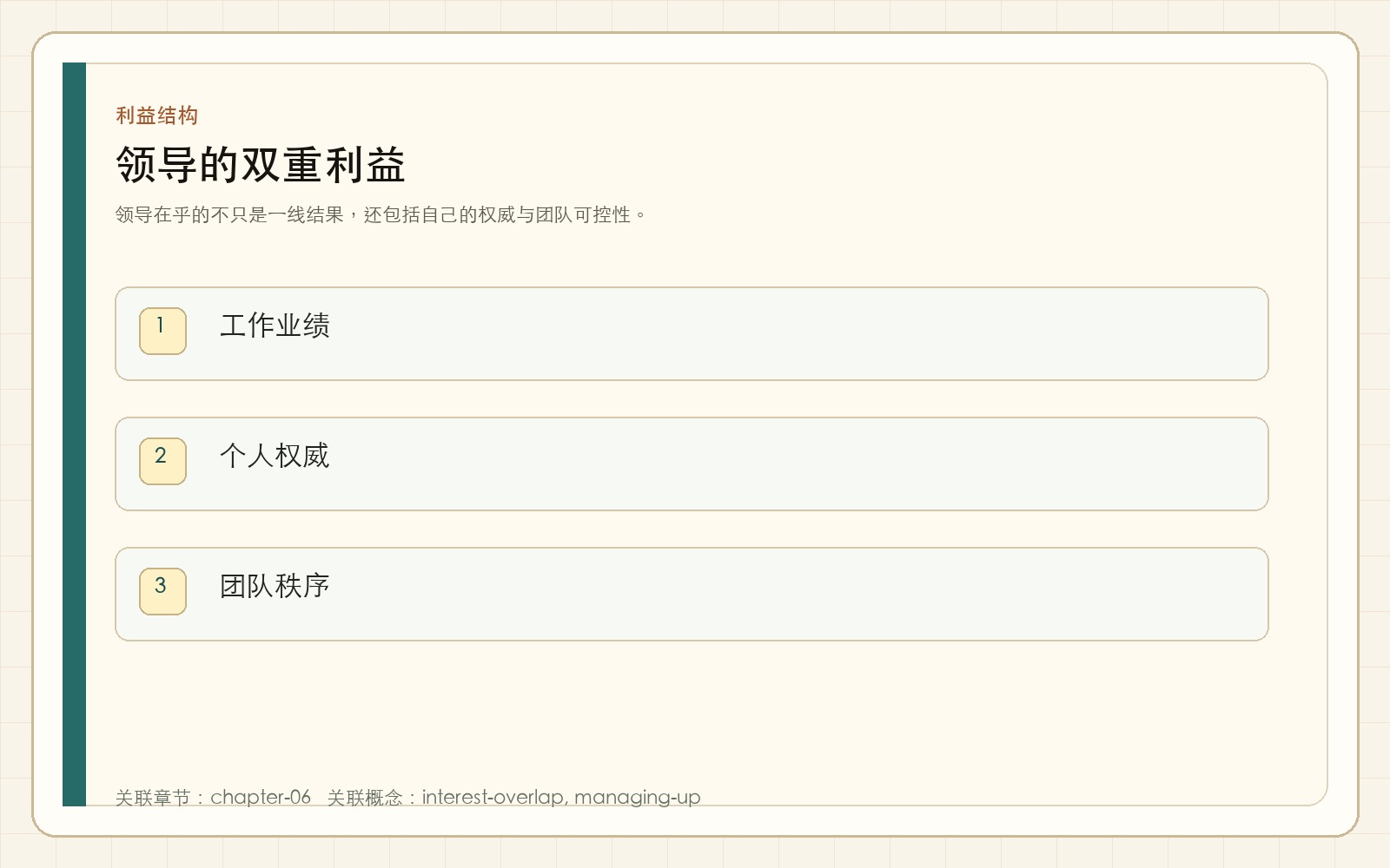 领导的双重利益