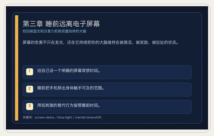 第三章 睡前远离电子屏幕