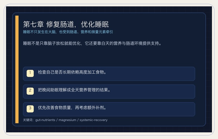 第七章 修复肠道，优化睡眠