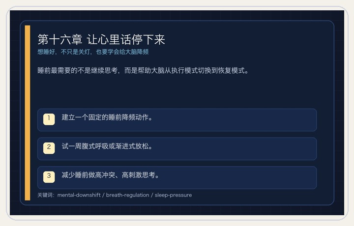 第十六章 让心里话停下来