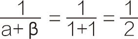 18-6 α＝1、β＝1时贝塔分布的期待值